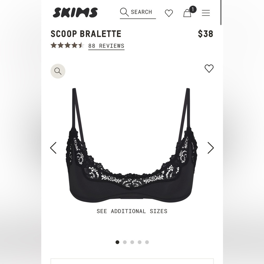 Skims fits everybody lace scoop bralette
